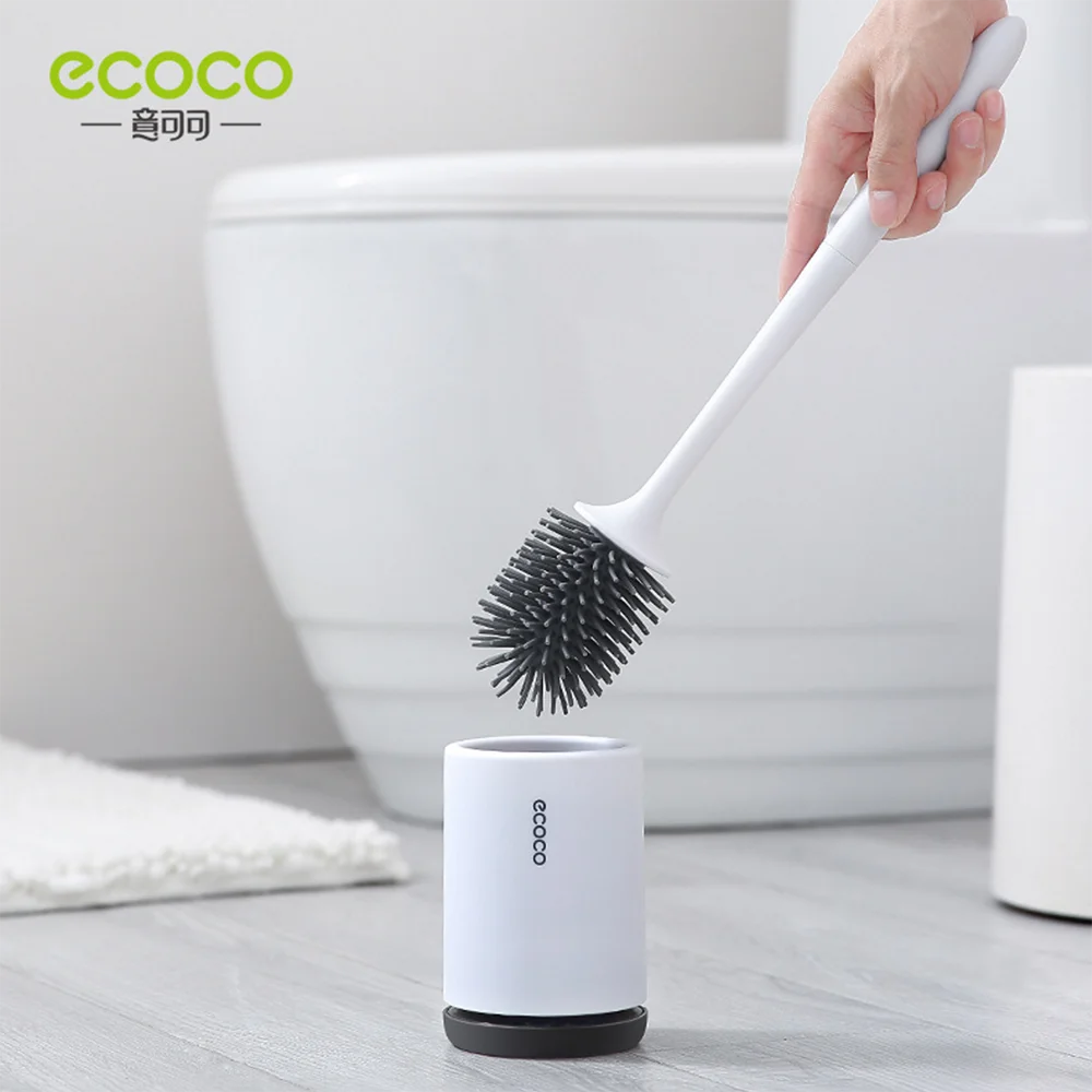 

TPR Toilet Brush Rubber Head Holder Cleaning Brush For Toilet Wall Hanging Household Floor Cleaning Bathroom Accessories