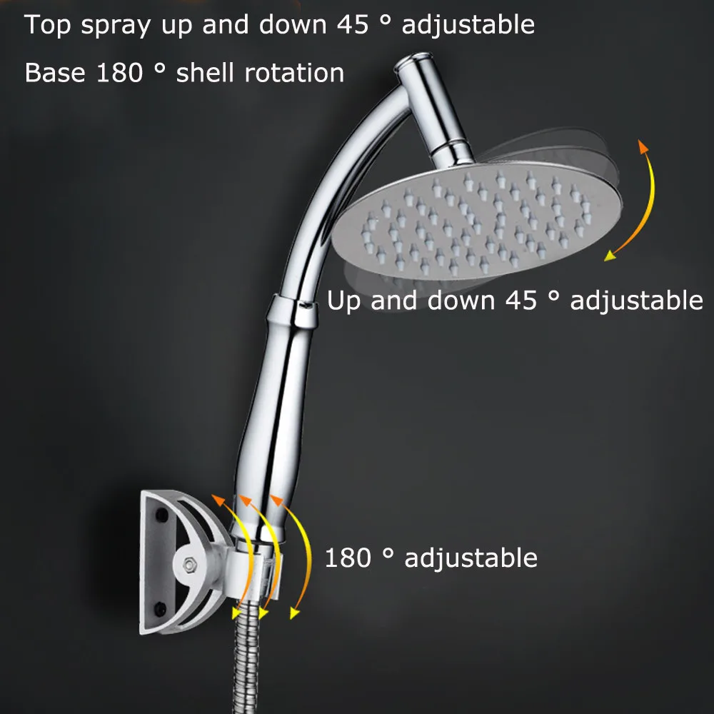 Душевая головка Новая 6 дюймов 360 градусов вращающаяся Большая душевая головка водосберегающий дождь ручной душ ванная комната спрей из нержавеющей стали