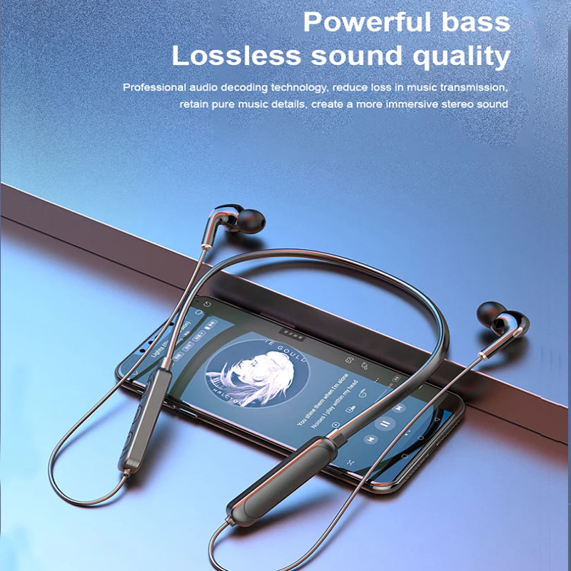Новые беспроводные Спортивные наушники Bluetooth-совместимые наушники-вкладыши HD