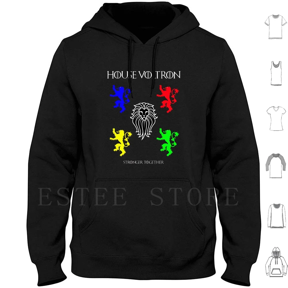 House Voltron-Mashup Felpe Con Cappuccio Manica Lunga Voltron Mashup Crossover House Tv Show Lion Houses Lions Sci Fi Fantasy Lance