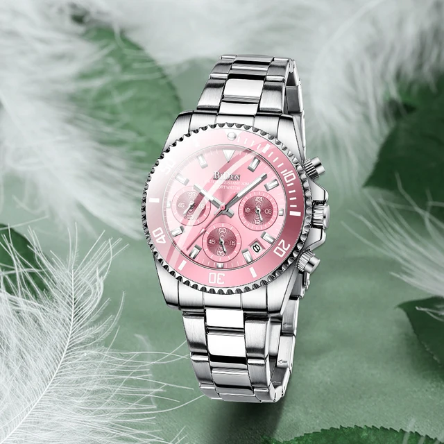 BIDEN Luxury Watch for Women Elegant Ladies Watches 2021 Casual Fashion Wristwatch Female Clock Dress Rose Gold часы женские New 5