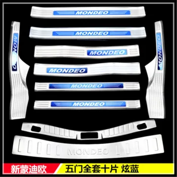 

stainless steel Rear Bumper Protector Sill Scuff Plate/Door Sill Door Sill for Ford Mondeo 2013-2019 Car styling