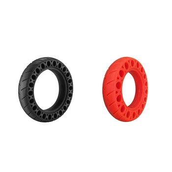 

2 Pcs Rubber Solid Tire for Xiaomi Mijia M365/Ninebot 9.5 Inch Electric Damping Tyre-Black & Red