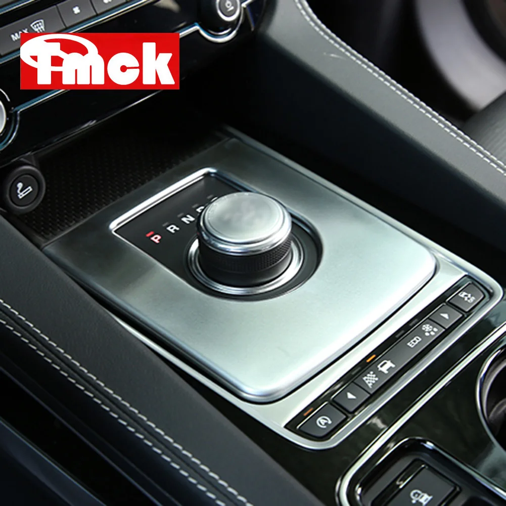 

ABS Chrome Car Accessories Interior Central Panel Protection Frame Cover Trim for Jaguar F-PACE X761 XE X760 XF X260 2015-2019