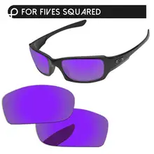 Papaviva плазменный фиолетовый зеркало поляризованные Сменные линзы для Fives квадратные солнечные очки Рамка UVA и UVB Защита