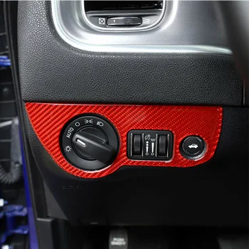 

Carbon Fiber Red Style Headlight Switch Panel Cover Trim For Dodge Challenger 2015-2019,Made In An ISO 9001 Facility