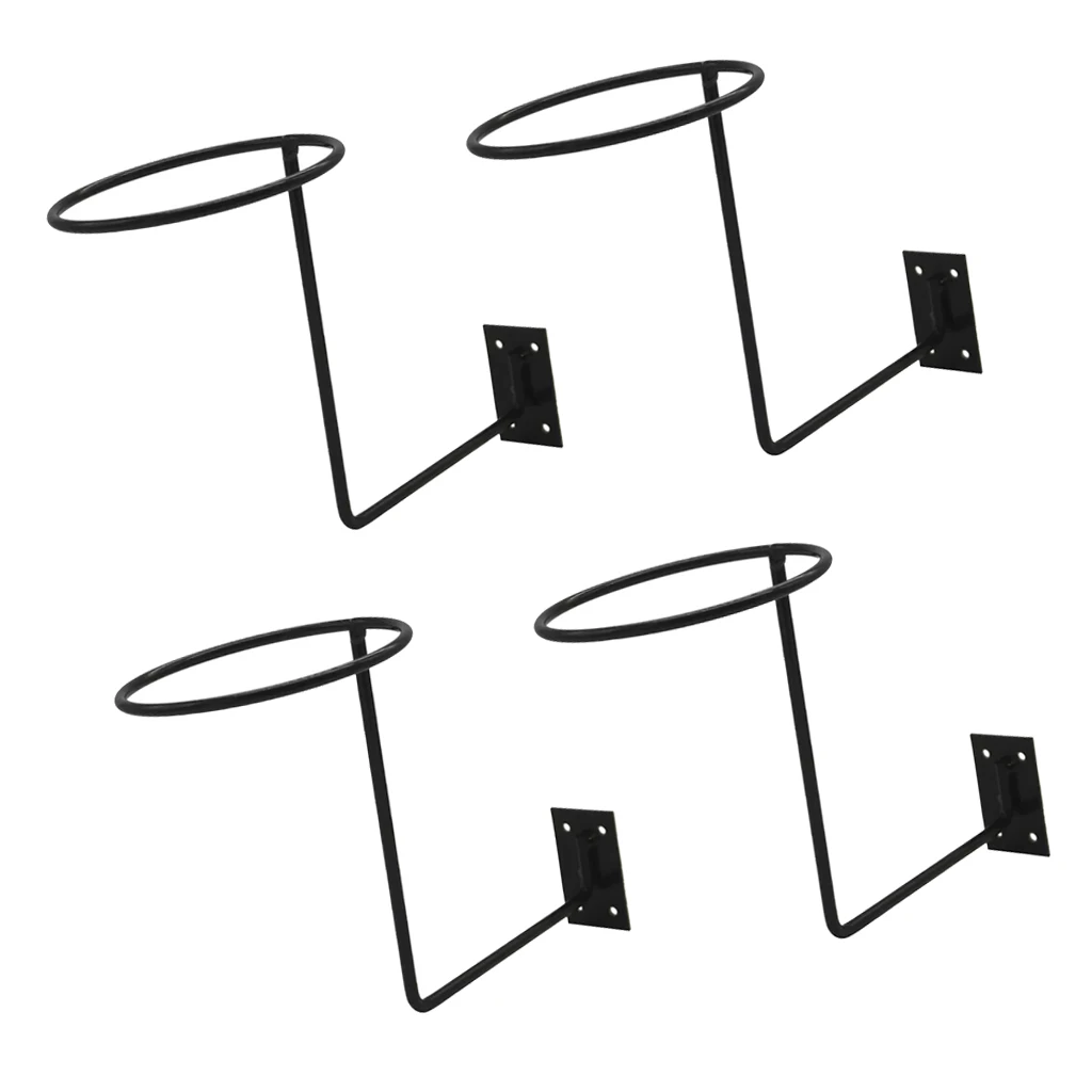 4 Pieces Black Metal Wall Mounted Hat/Cap/Wig Hanger Display Rack (20cm, Dia.13.5cm) 4 Pieces Black Metal Wall Mounted Hat/Cap/Wig Hanger Display Rack (20cm, Dia.13.5cm)
