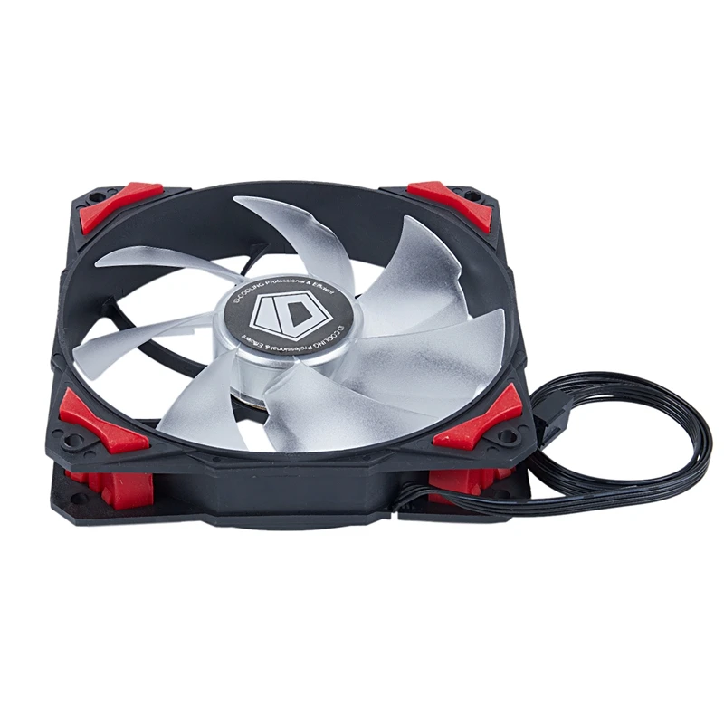 Controller Cooler Pl 12025 120 Mm Led Fans 4 Pin Pwm Control red 4