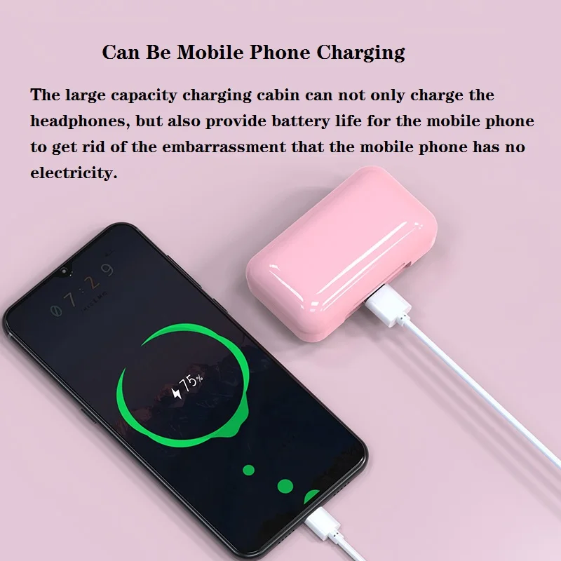 F9 9 Macaron Wireless Bluetooth 5 0 Headset Waterproof Earphone for Gaming Music Call Wireless Headphones Bluetooth HiFi Sound