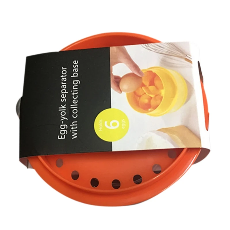 Уникальный яичный сепаратор, яичный белый желток, ручной фильтр, пластиковый яичный сепаратор, сделай сам, аксессуары для выпечки ручной работы для кухни - Цвет: Красный