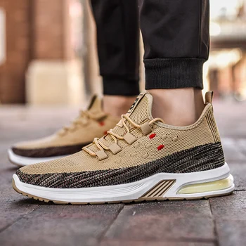 

Men Fitness Shoes New Spring Summer Sports Shoes Trend Male Running Shoes Oversock Cushioning Comfortable Breathable Sneakers
