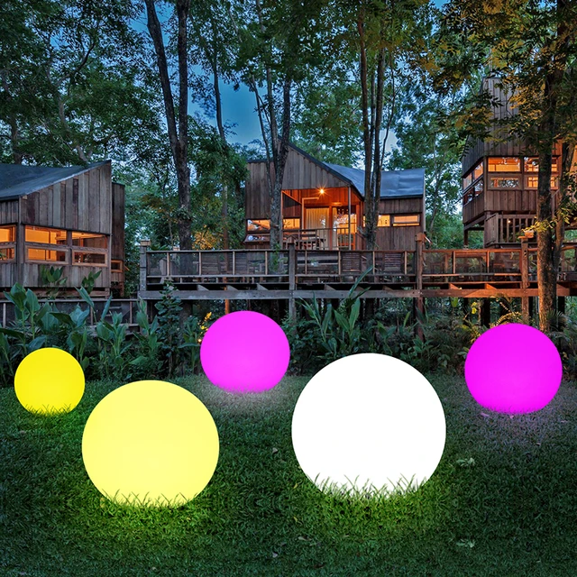 Waterproof LED Garden Ball Light landscape lighting deco jardin exterieur  Outdoor Party Wedding bar piscina Floating Lawn Lamps