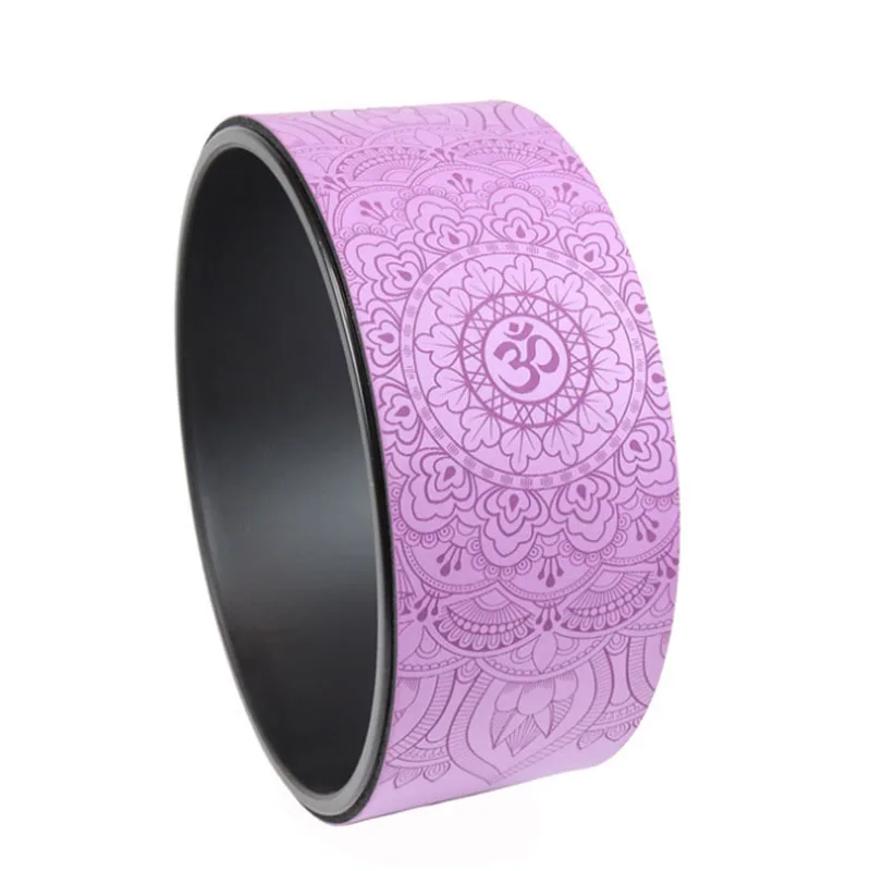 Rubber yoga wheel pu wheel environmental protection anti-pressure back bend yoga circle pregnant women auxiliary wheel cork yoga