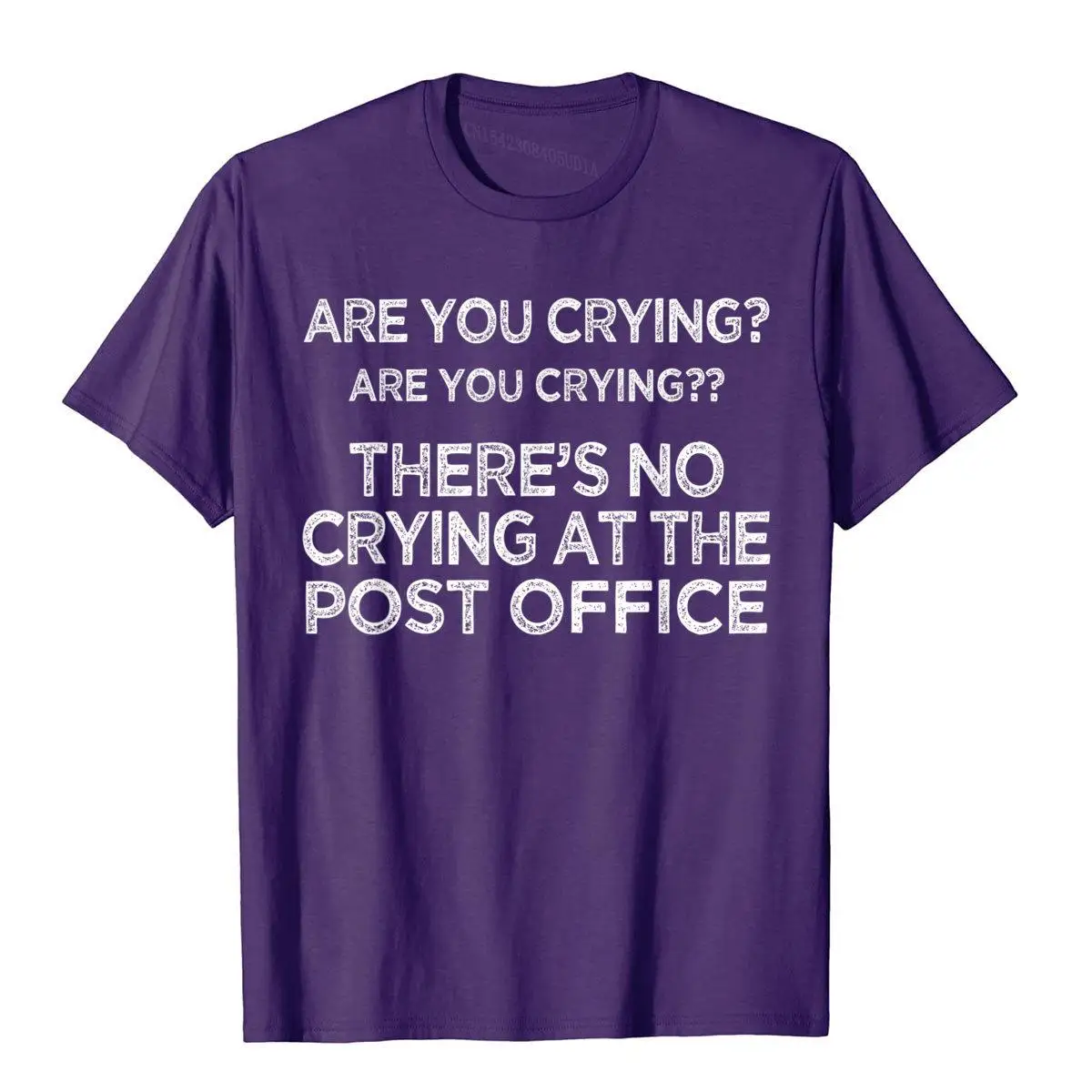 There's no Crying at the Post Office Postal Worker T Shirt__B7350purple