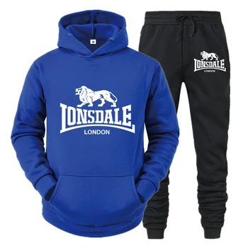 Image of 2020 Autumn New Tracksuit Men's Hoodie+Pants Sets 2 Pieces Running Tracksuit Sweatshirt Set Gym Clothes Men Sport Suit Men Trac