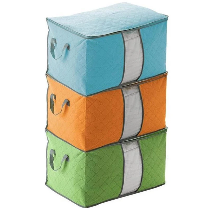 

Quilt Storage Bags Non-woven Multi Functional Folding Portable Clothes Storage Bag Household Wardrobe Organizer Arrange Tools