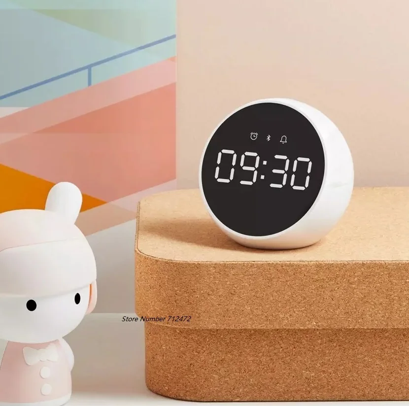 For Xiaomi ZMI HD Bluetooth 5.0 Radio Smart Alarm Clock Speaker Audio Alarm Voice LED Alarm Clock