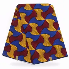 Африканский воск печати ткань Нигерия воск Анкара африканская Ткань 6 ярдов Нигерия хлопок Гана для платья 92014