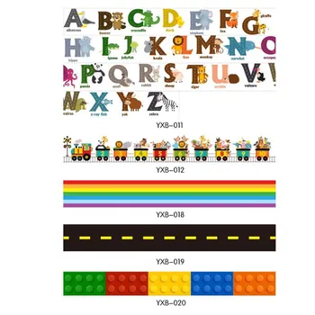 

10*300CM Waistline Wallpaper Fun Waist Line Kindergarten Wall Waterproof PVC Wall Stickers for Kids Room Vinyl DIY Wall Decal