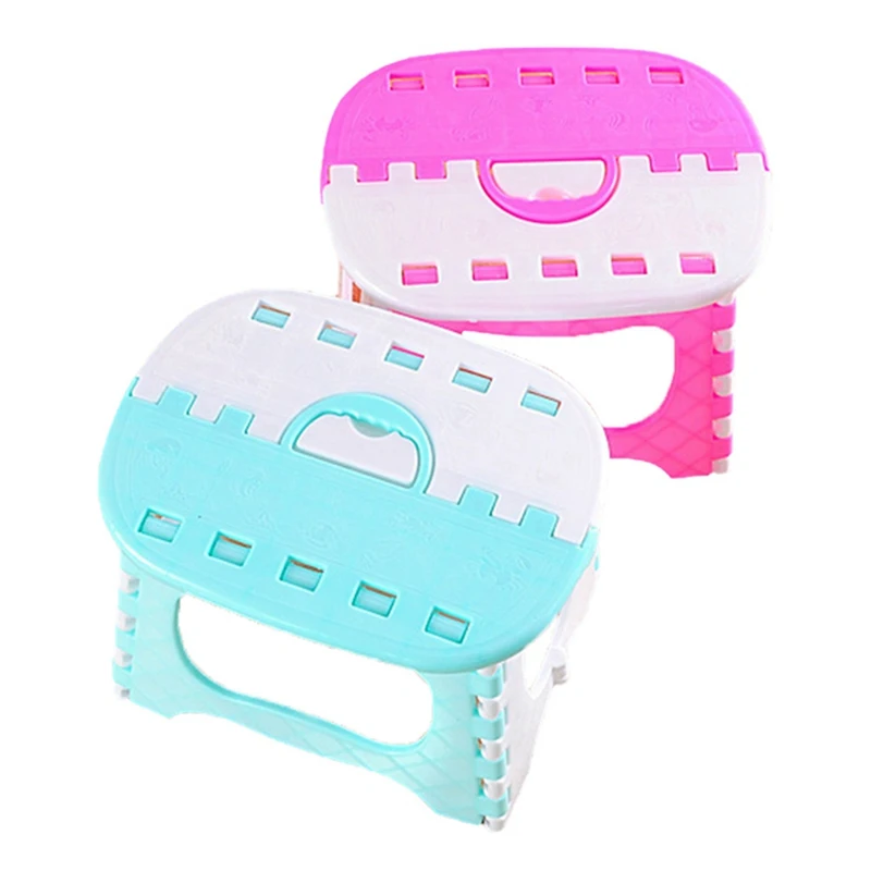 

Plastic Multi Purpose Folding Step Stool Home Train Outdoor Storage Foldable Outdoor Storage Foldable Kids Holding Stool Camping