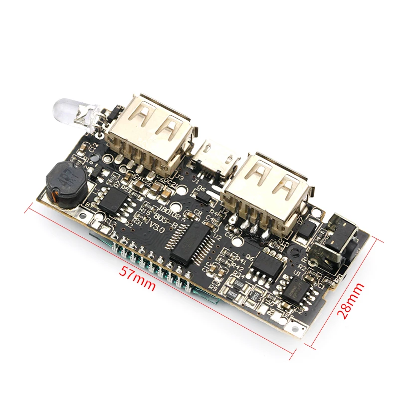 Автоматическая защита! Двойной USB 5V 1A 2.1A Мобильный Внешний аккумулятор 18650