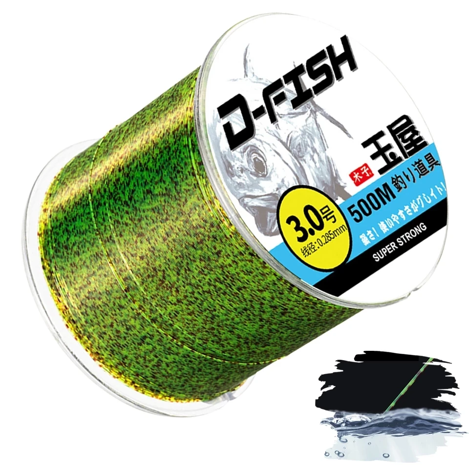 Details about   Fishing Line 3D Invisible Spotted Monofilament Nylon Speckle Thread Ocean Beach 
