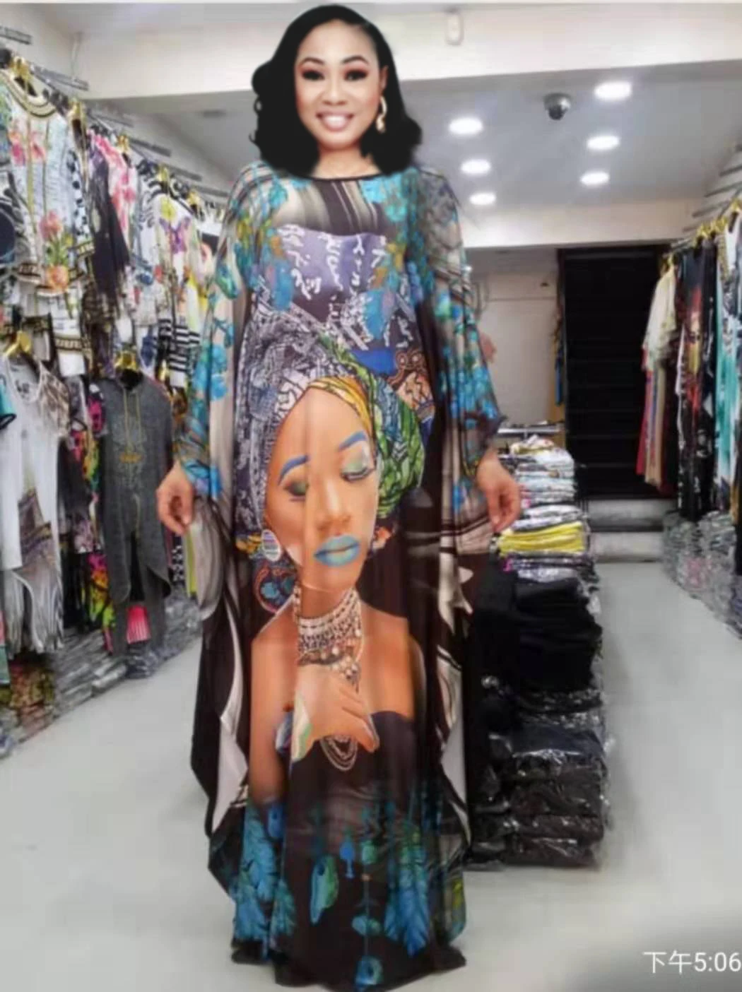 

New Arrival Women's Similar to the picture 100% African Print Dashiki Stunning elegant African Ladies Dress