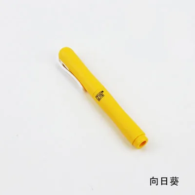 Японская ручка Kuretake для каллиграфии, принадлежности для наполнения скрапбукинга,, оригинальная кисть для студентов, канцелярские принадлежности - Цвет: Holder yellow