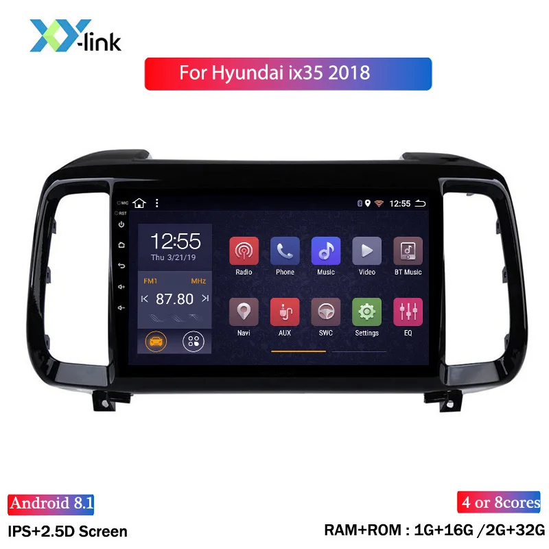 Автомобильный мультимедийный видеоплеер стерео-система на android с экраном 9