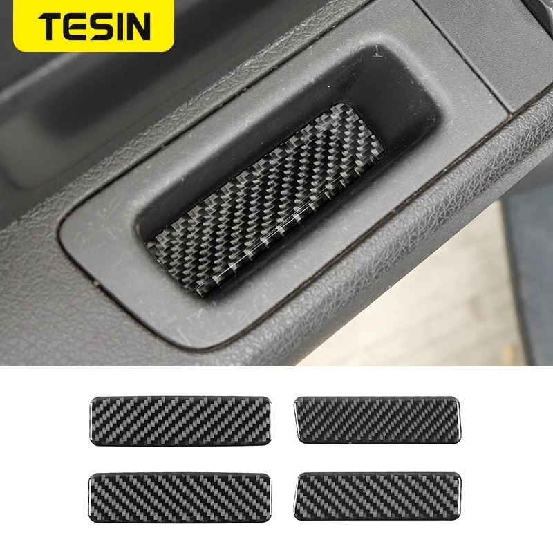 

TESIN Car Stickers For Ford F150 Raptor Car Carbon Fiber Interior Door Handle Decoration Stickers For Ford F150 Raptor 2009-2014