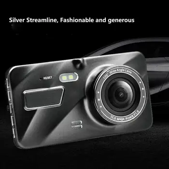 

Touch Screen 4 Inch Driving Recorder Hd Dual Lens 1080P Front And Rear Double Recording Car Reversing Image