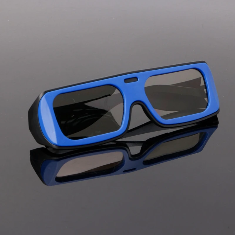 Двухцветная рамка круговой поляризационный пассивный 3D стерео очки для реального D 3D ТВ кино