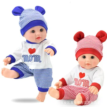 

30cm Newborn Reborn Doll Baby Simulation Soft Vinyl Children Dolls Children Kindergarten Lifelike Toys for Girls Christmas gift