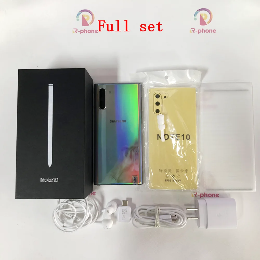 Samsung Galaxy Note 10 Plus N975U1 Note10+ N975U 256GB ROM 12GB RAM Octa Core 6.8" Snapdragon 855 LTE Original Mobile Phone refurbished samsung phones