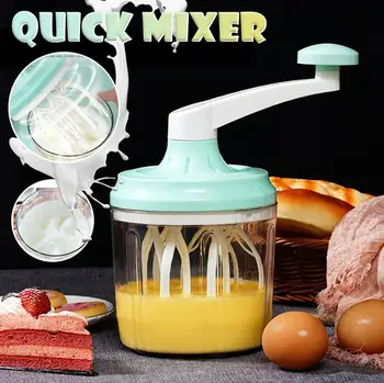 

1PC 2020 New arrival Economical Manual Eggbeater Mixer Hand-cranked Egg Cream Whisk Kitchen Baking Supply Household Best Selling