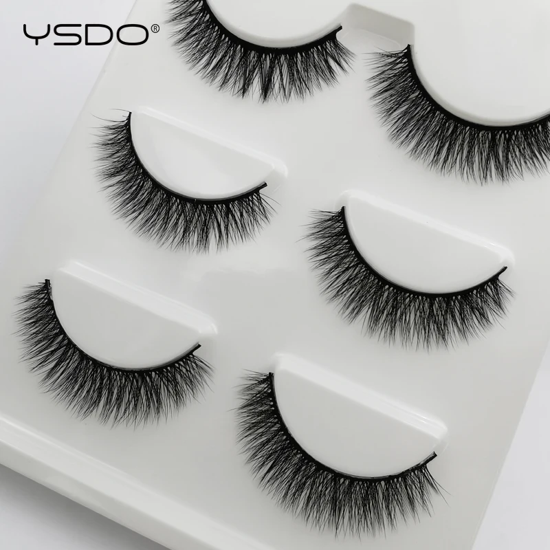 

YSDO 3 pairs 3d mink false eyelashes winged lashes fluffy eyelashes makeup fake eyelashes volume lash dramatic mink eyelashes