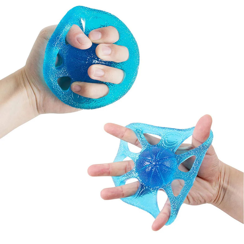 8 Holes Hand Exerciser Finger Stretcher Grip Strength Wrist Trainer Ball clamp ring exerciser resistance band elastic |
