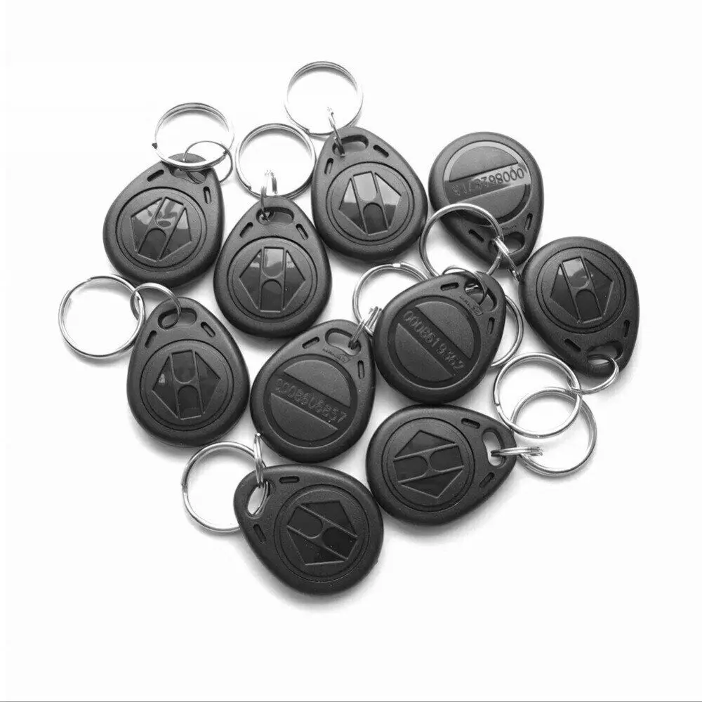 100 шт. 125 кГц RFID EM4100 TK4100 ID водонепроницаемые брелки жетон брелок для ключей карта