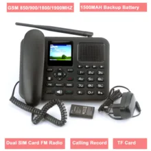 GSM stały telefon bezprzewodowy z kolorowy LCD podwójna karta SIM wywołanie nagrywanie Radio FM MP3 wielojęzyczny IMEI edytowalny