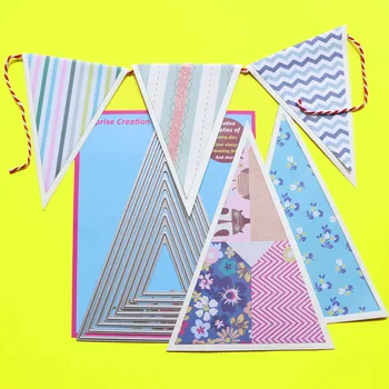 

Cutting dies Plain Triangles Scrapbook Cardmaking DIY Paper Craft Surprise Creation dies Metal Stencil