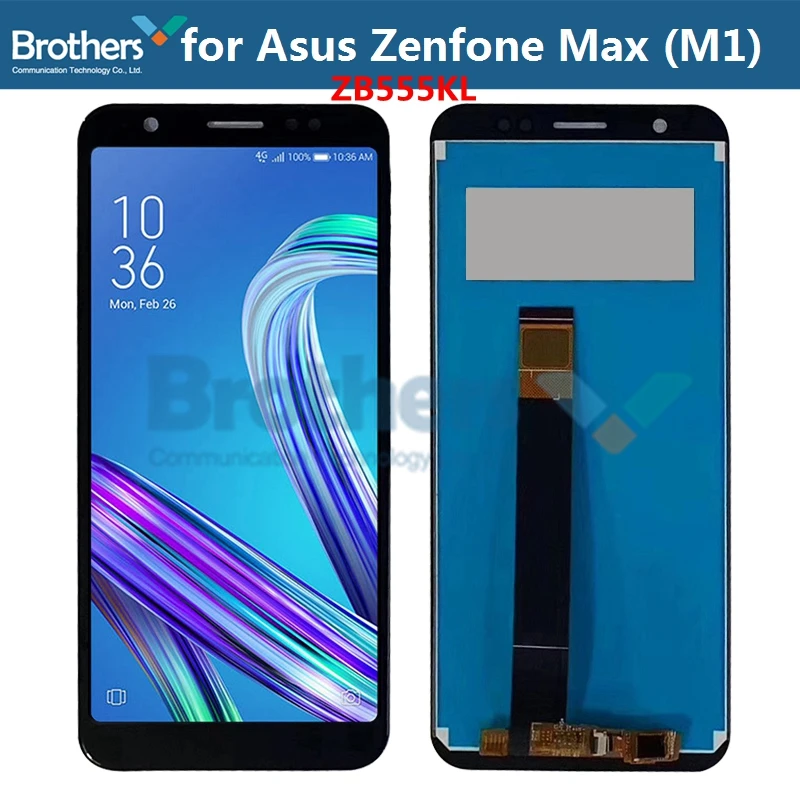 ЖК дисплей с рамкой для Asus Zenfone Max M1 ZB555KL сенсорный экран дигитайзером ASUS тестовый