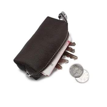 

2020 Leather Key Wallet Pouch Business Men Door Car Key Case Bag Holder Male Keychain Key Organizer