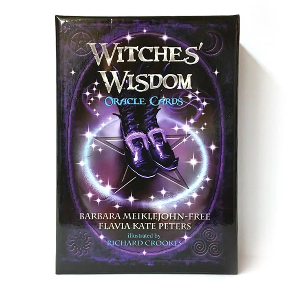 

48Pcs/pack English Witches Wisdom Oracle Cards Deck Mysterious Tarot Guidance Stunning Divination Fate Card With A Guidebook