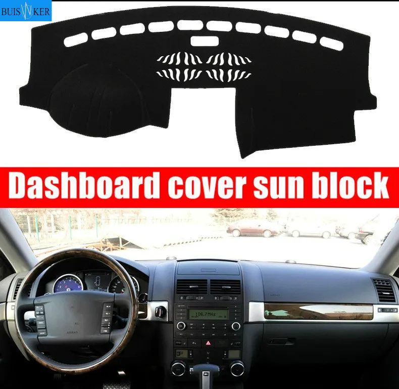 

Car Inner Auto Dashboard Cover Dashmat Pad Carpet Sun Shade Dash Board Cover Fit For Volkswagen VW Touareg 2004 2005 2006-2010