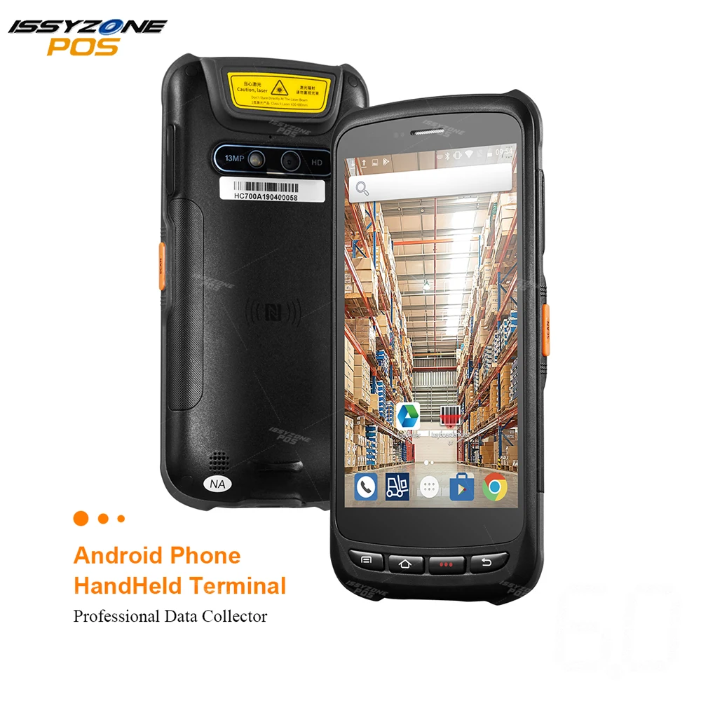 Сканер штрих кодов IssyzonePOS PDA Android 6 0 NFC беспроводной с сенсорным экраном|Сканеры| |
