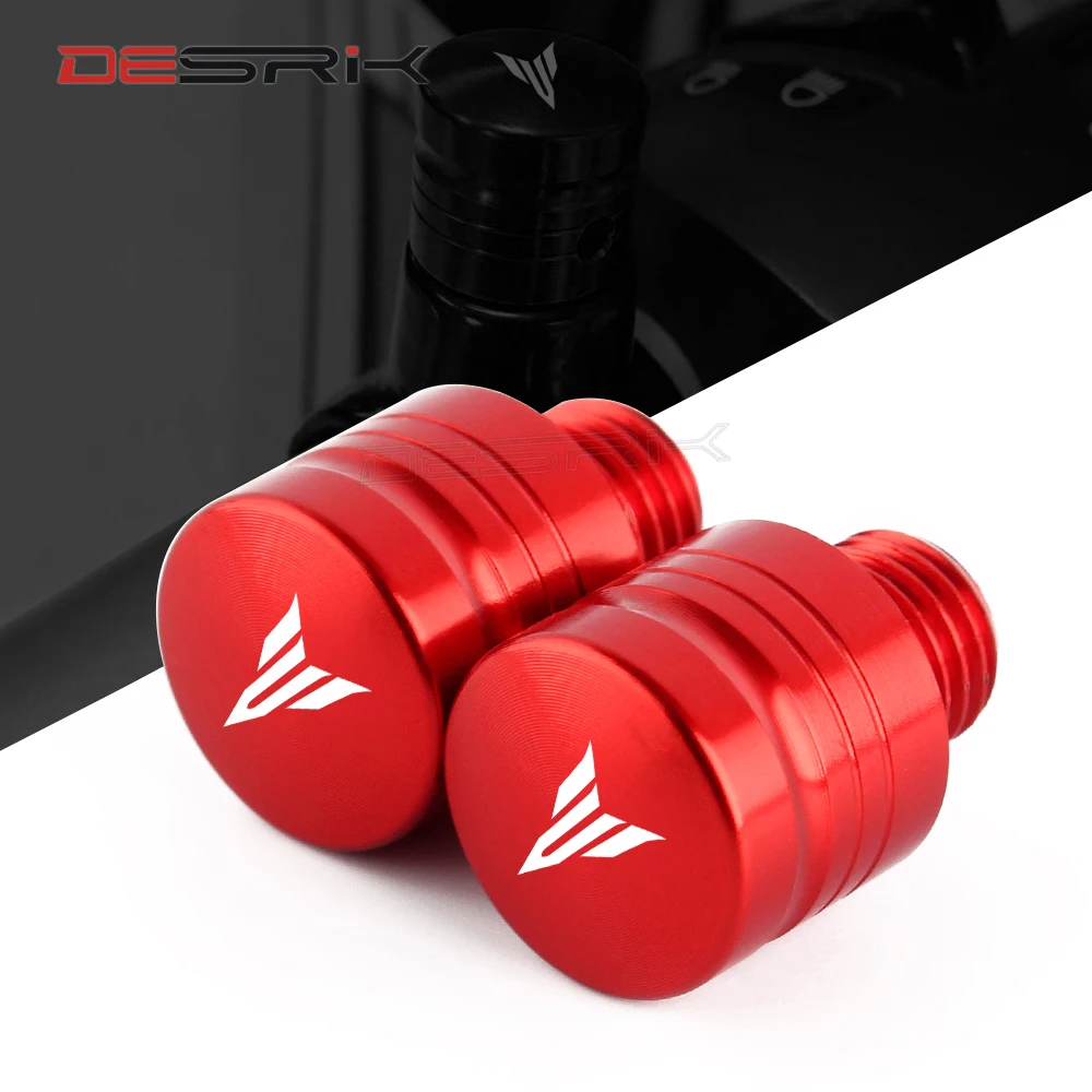 DESRIK пара мотоциклетных винтов M10X1.25 с ЧПУ зеркальным отверстием 6 цветов для Yamaha