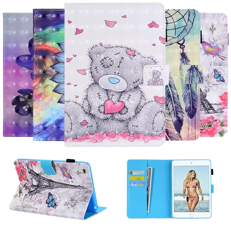 Чехол с 3D рисунком для iPad Pro 10 5 2017 Air Мягкая силиконовая задняя крышка из