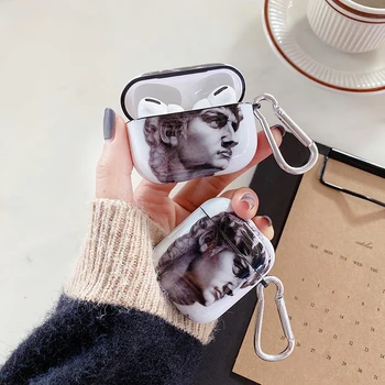 

for airpods 1 2 pro 3 earphone case famous art David statue cover soft silicone Wireless bluetooth headphone protect coque shell
