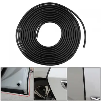 

5M PVC Black Hidden Door Anti-collision Anti-rubbing Protection Stickers with Strong Waterproof Double-sided Adhesive