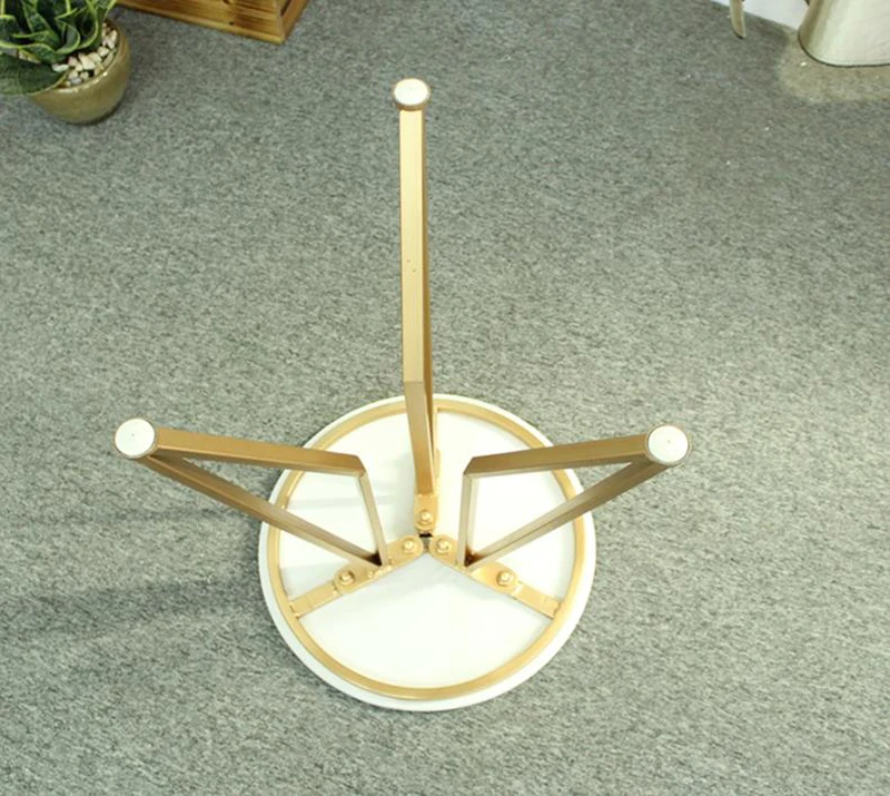 Nordic creative marble round small coffee table simple sofa side bedside table corner tea table easy assembly living room table
